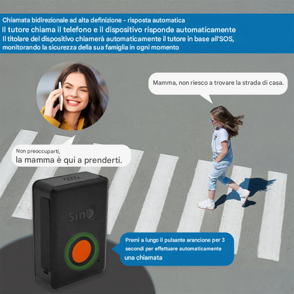 GPS Tracker - The Angel Track - Per bambini, anziani, auto o animali: la tranquillità di sapere sempre dove sono. - The Angel Track