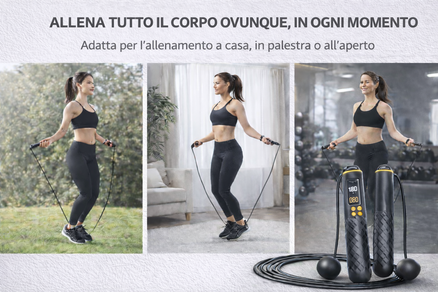 Pulse Rope - Corda Smart Senza Fili per Allenamenti Ovunque