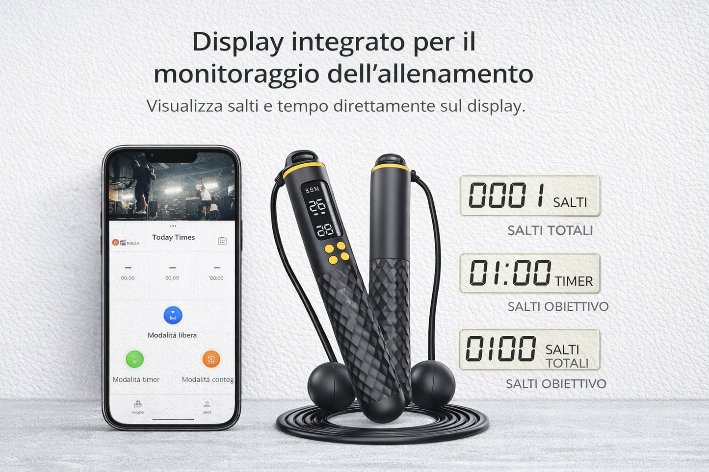 Pulse Rope - Corda Smart Senza Fili per Allenamenti Ovunque