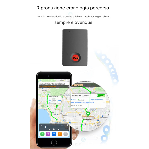 GPS Tracker - The Angel Track - Per bambini, anziani, auto o animali: la tranquillità di sapere sempre dove sono. - The Angel Track